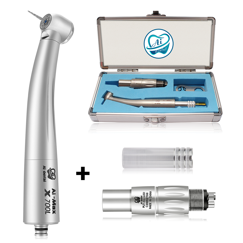 Dental Supplies Torque Head High Speed Handpiece LED Adapter Combination Package 4  Hole Oral Hospital  Nail Drills AI-X700-NCL4