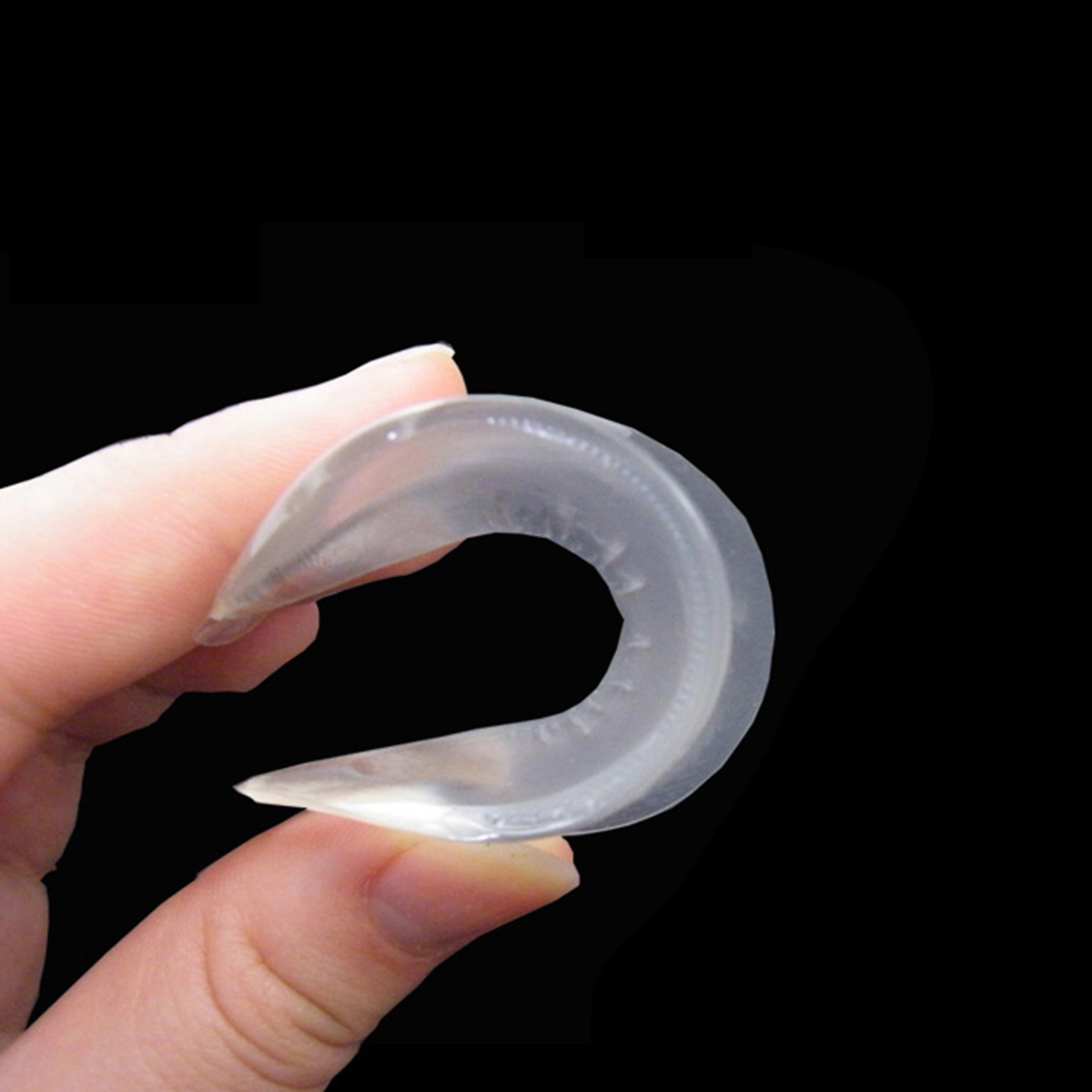 4 Pairs Gel Insoles 35x18mm 1cm Thick Transparent Adhesive Arch Support Flatfoot Pad Orthopedic Foot Care Tool