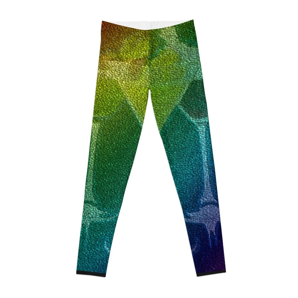 canvas cocktail drink Leggings active wear Clothing fitness Tight fitting woman gym top Womens Leggings