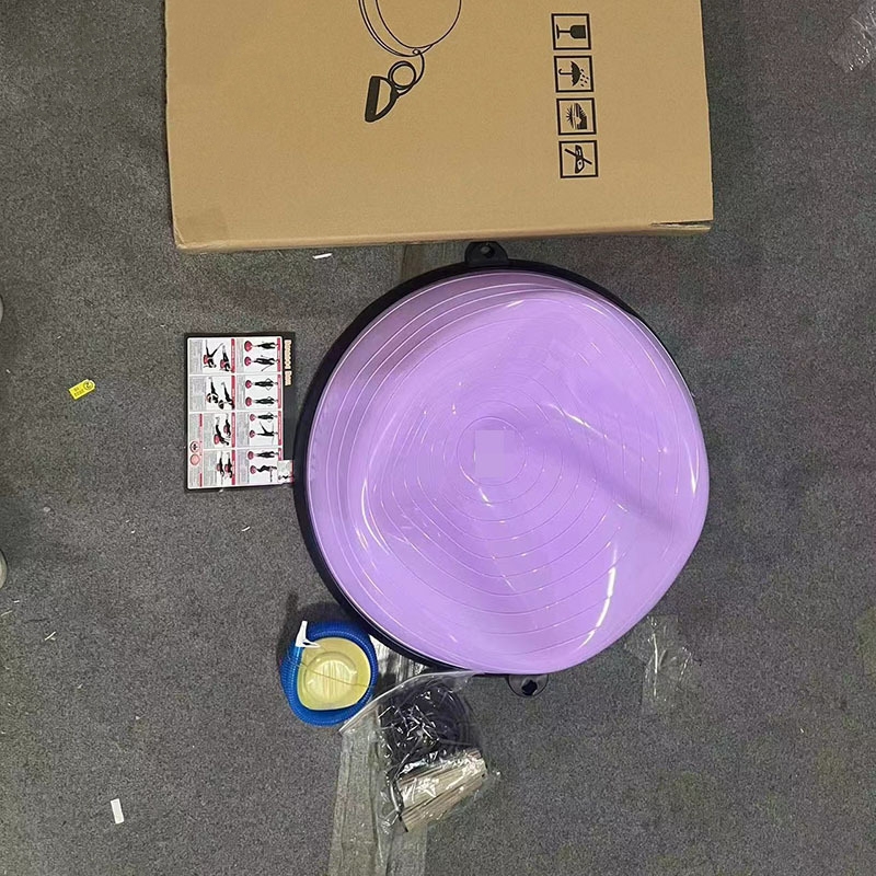 Custom Label 58cm High Bosh Ball Half Balance Ball Yoga Gym Ball New