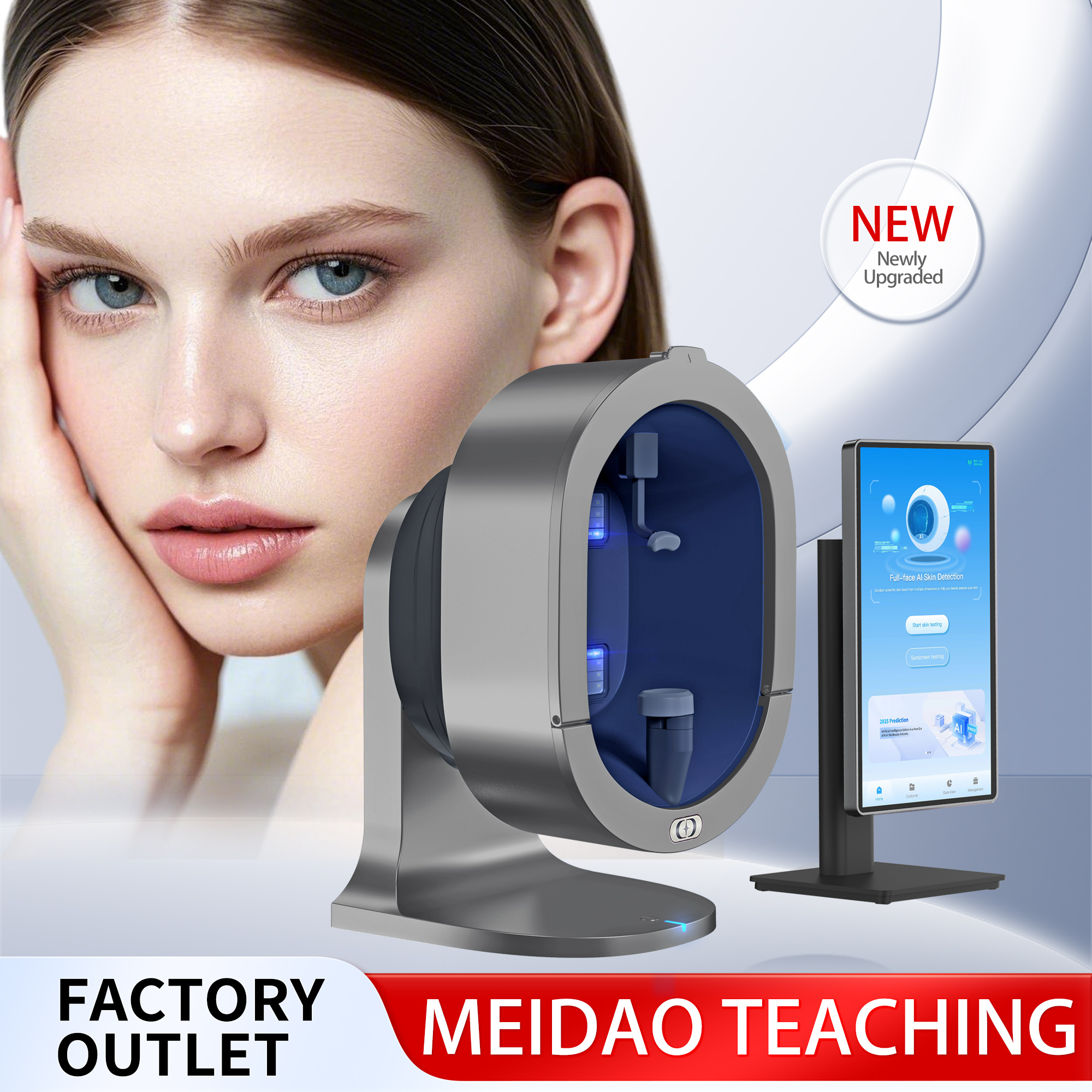 2025 Newest 3D Skin Diagnosis System 36 Million Pixels Facial Analysis Machine Skin Moisture Detection Analyzer Salon Use Device