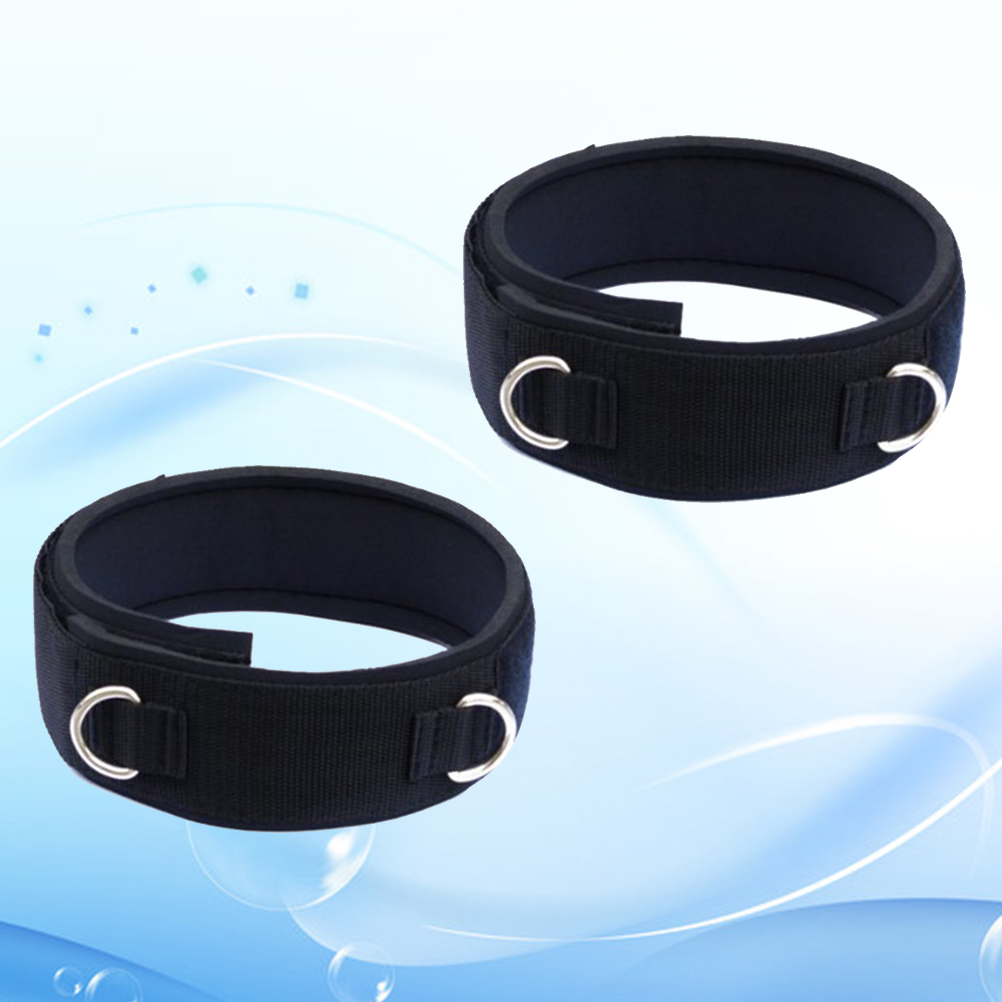 2 pc Thigh Strap Durable Nylon Webbing Adjustable Hook Loop Closure Ankle Strap Fitness Accessories Legs Resistance Training