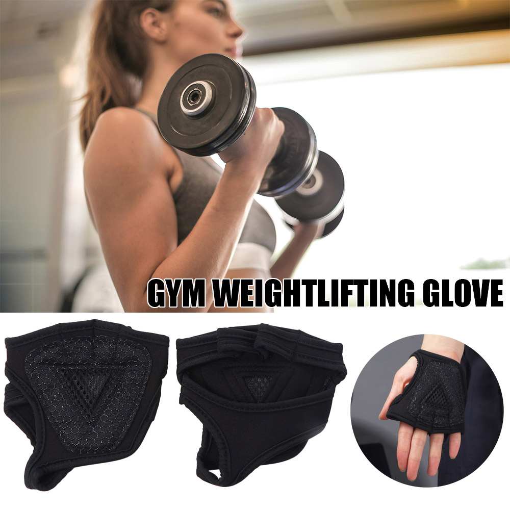 1 Pair Women Palm Protector Gloves Wear-resistant Durable Fitness Palm Protect Pads Non-slip Sport Support