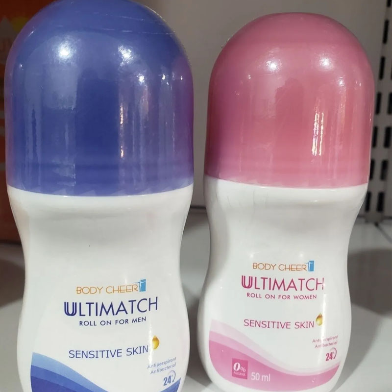 Thailand Roll-On 50ml Bottle SENSITIVE SKIN Underarm Control Sweat Odour Long Lasting