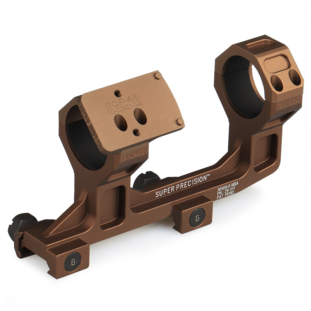 PPT Tactical 30mm Double Rings m4 AR15 Bubble Level Conjoined Heightened Mount Add 45 ° RMR gasketFor 21.2mm Rail