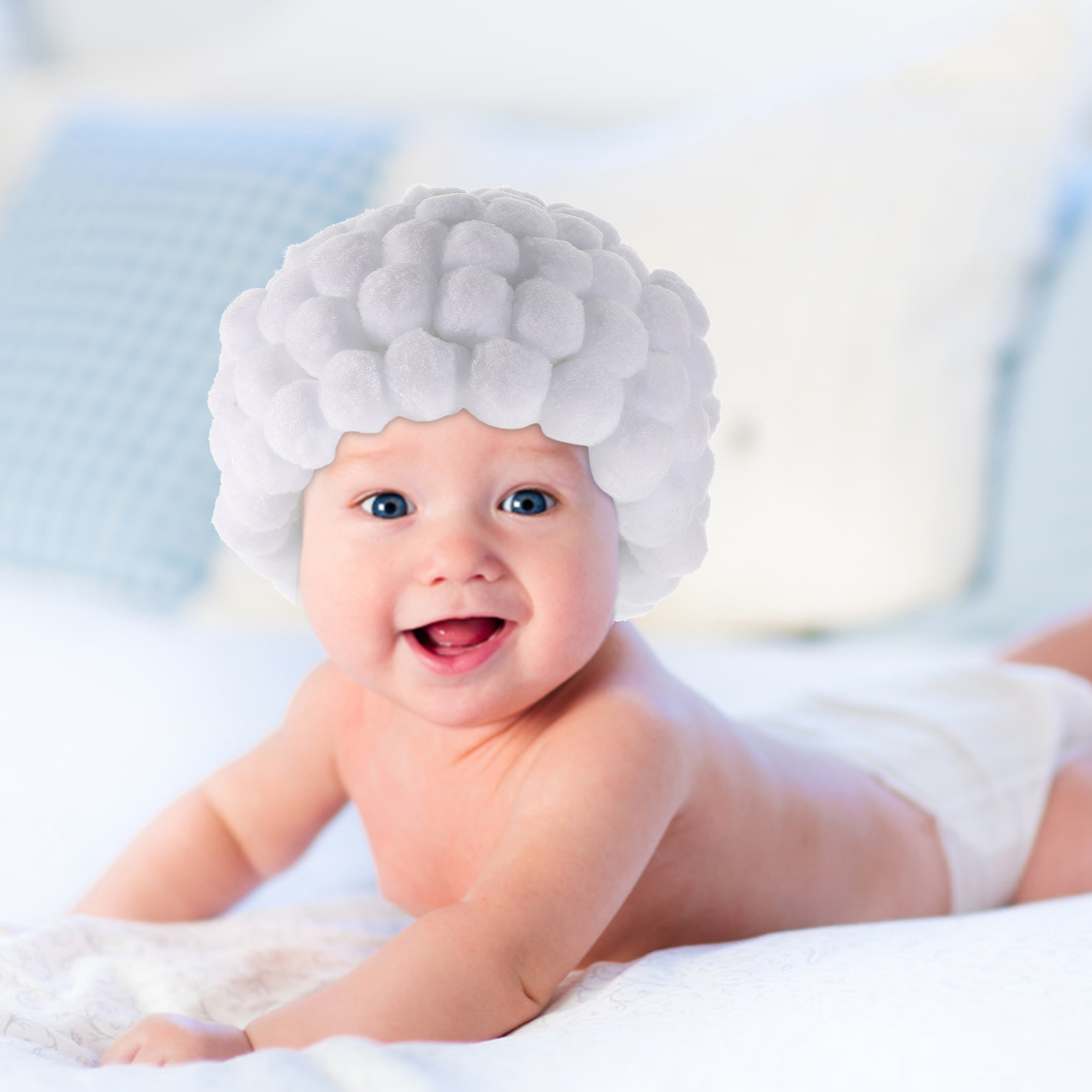 1pc Baby Girl Boy Newborn Hat Creative Sun Cap Wool Cotton Photo Prop Gift Set Adorable Soft Breathable Warm For Baby Shower