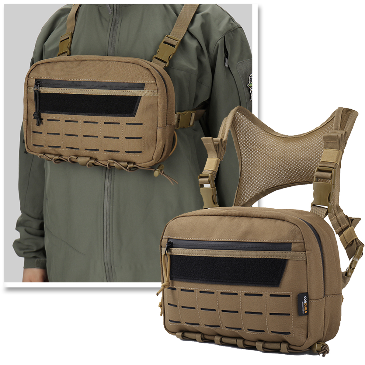 Outdoor Tactical Chest Bag Cycling Sports Mountaineering Men's Bag Quick Response Lightweight Portable Motorcycle Molle Vest Bag