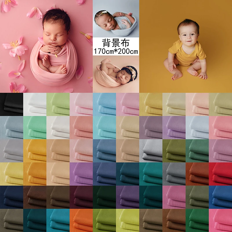 Newborn Photography Props Soft Strench Wraps Background Blanket Backdrop Hat Pillow Accessories Studio Shooting Photo Props