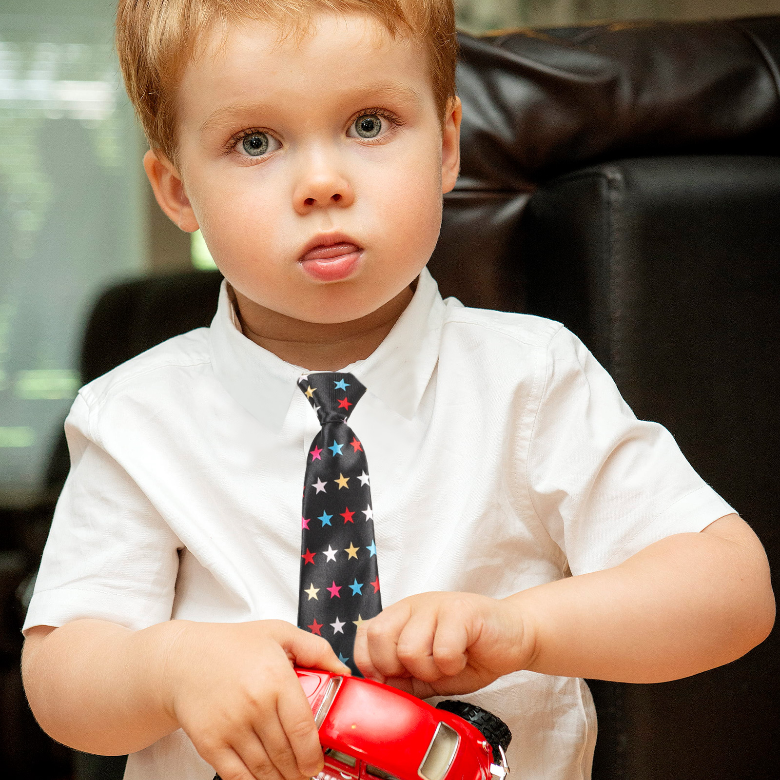 2pcs Kids Neckties Adjustable Bow Ties for Boys Toddler Costume Child Party Accessories School Uniforms Tie