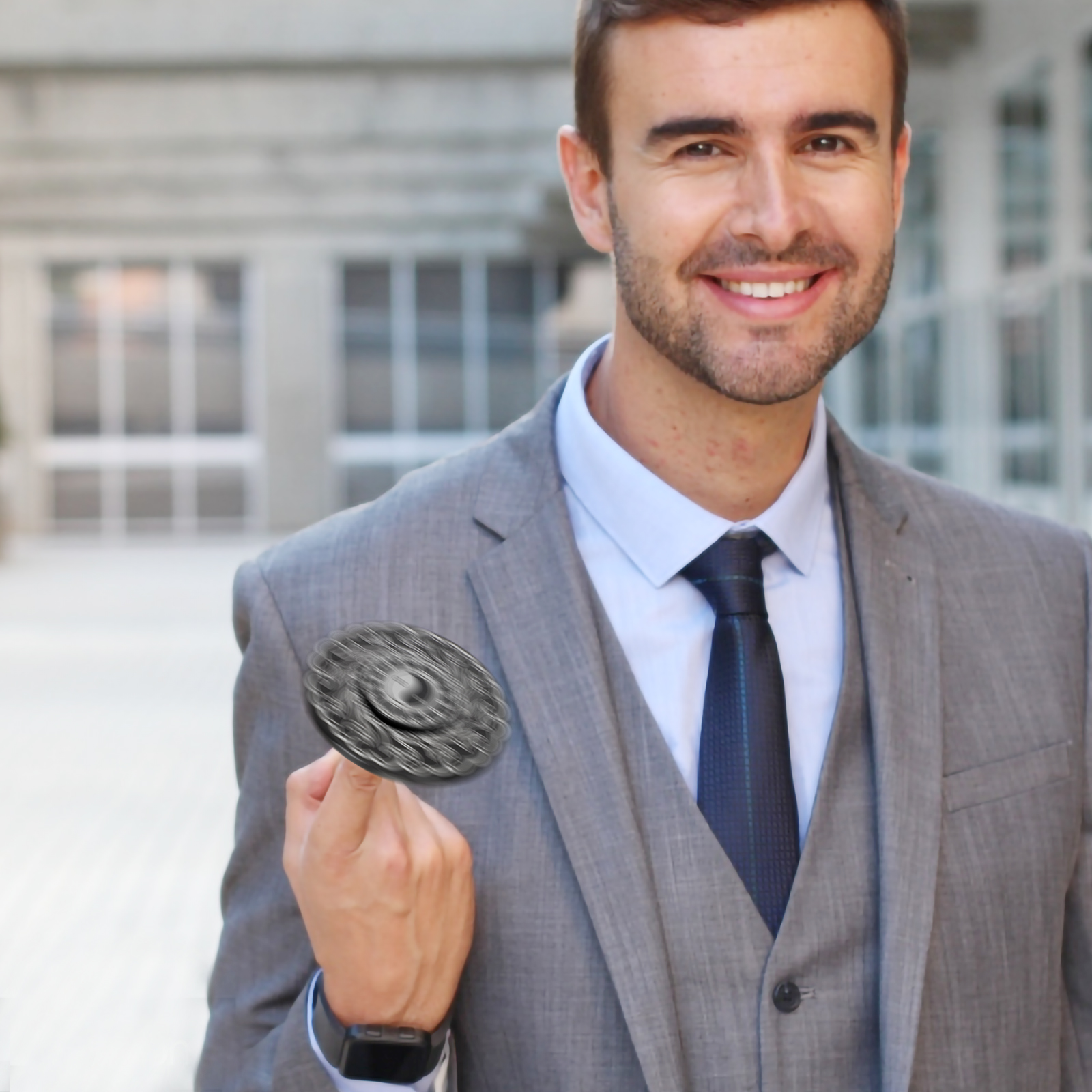 Reduced Pressure Gyro Stress Relief Toy Rotating Finger Gyros Metal Tip Toys Child Fidget