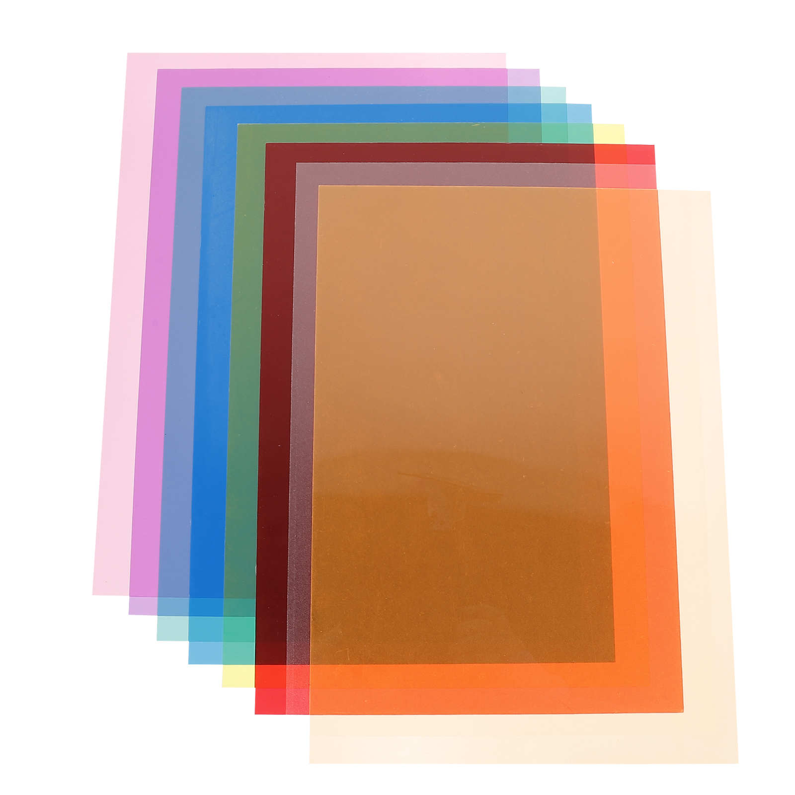 1 set Color Film Set Colored Lighting Filters Flash PVC Gel Sheets Photography Video Stage Theater Lighting High