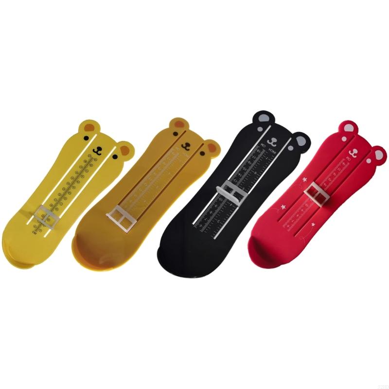J2HD Infant Foot Measurement Device Cartoon Bear Design Feet Length Growth Tracking