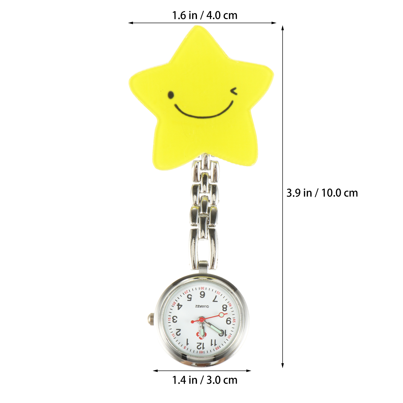 Quartz Pocket Watch Nurse Watch Luminous Watches for Nurses Students Doctors Clip on Watches High Quality Portable Long Lasting