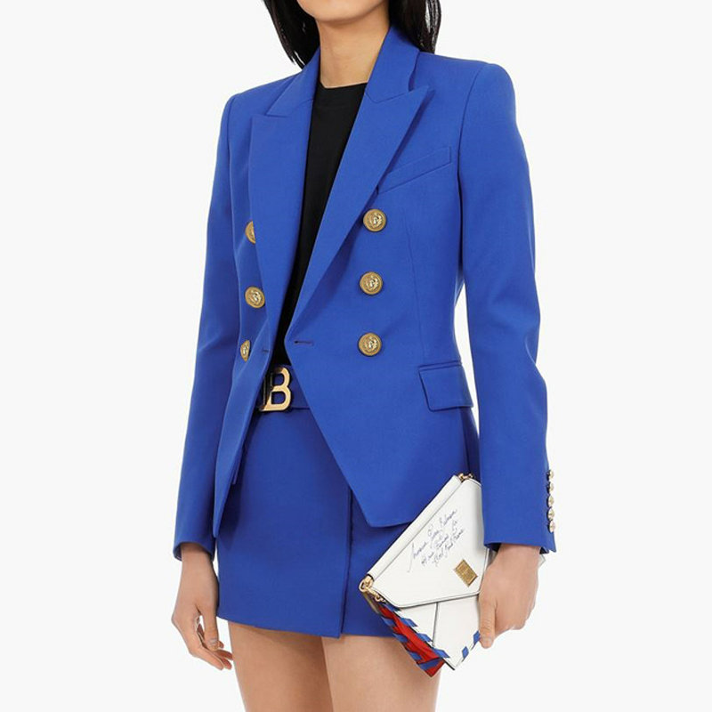 Ladies Professional OL Women Skirts Suit Fashion Blazer 2025 Spring Fall European and American A-line Short Sets Slim Fit Office