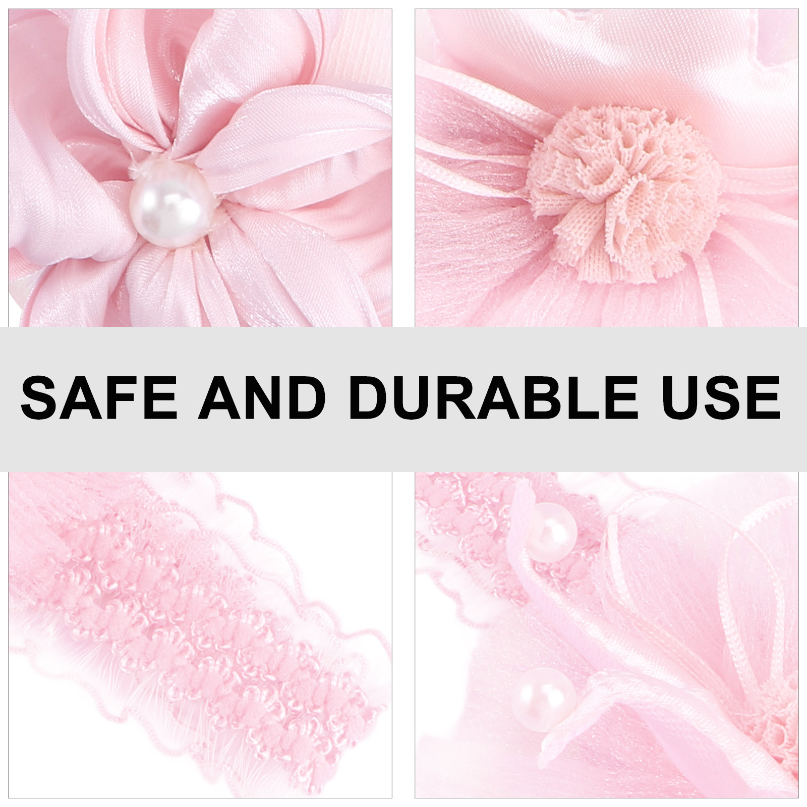 1 set 1 Set Headband Set Premium Lace Soft Comfortable Newborn Socks Flower Style Breathable Toddler Socks Baby Costume Dressing