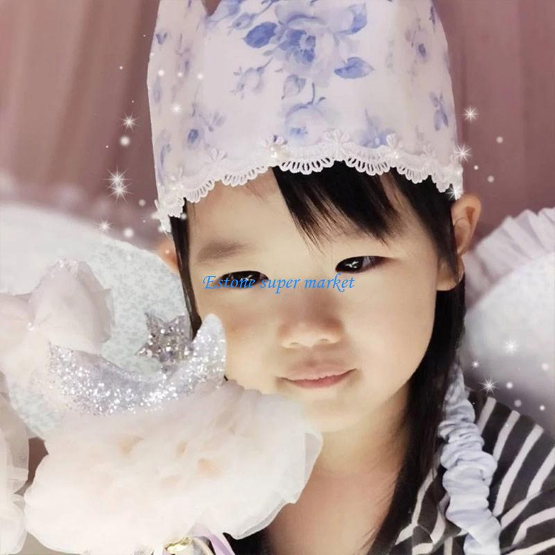 090B Reusable Cloth Butterfly Wing Girls Cosplay Clothing Set with Headgear and Wand