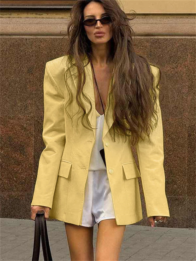 Tossy Autumn Fashion Pocket Suit jacket Women's Long Sleeve High Street Elegant Luxury Lapel Outwear Patchwork Female jacket New