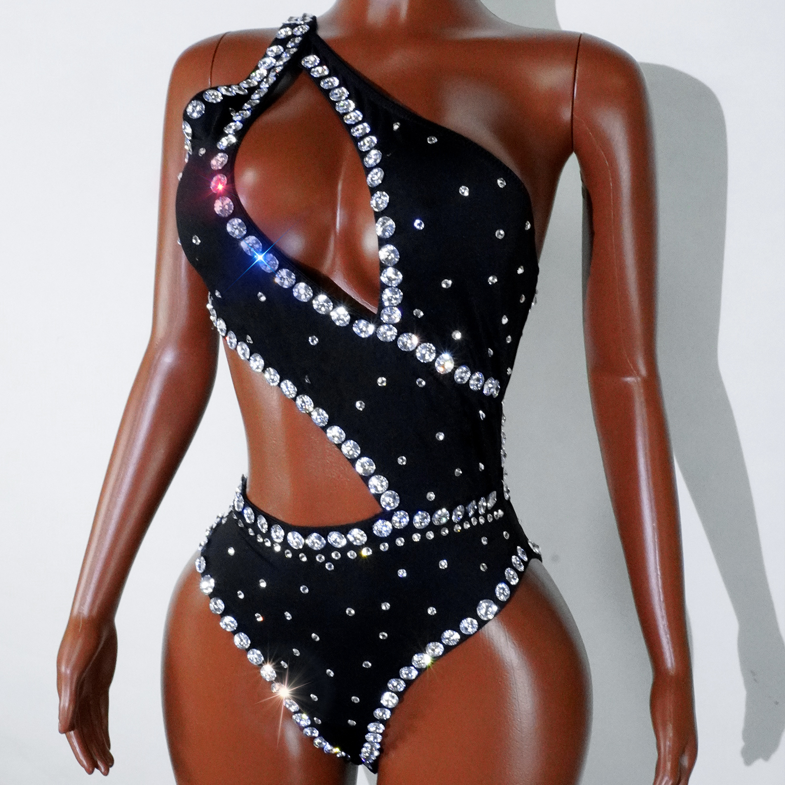 Women Hollowed-out Pole Dance Clothing Steel Pipe Girl Costume Party Performing Dress Clubwear Costumes Sexy Dance Stage costume