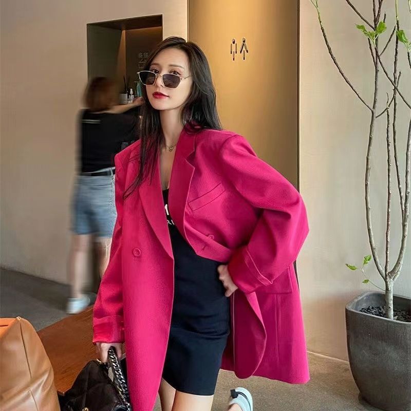 Luxury Spring Autumn Jacket Women Blazer Design Office Lady Suits Long Sleeve Coats Loose High-end Tops Trendy Blazers New