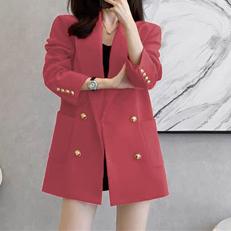Spring and Autumn Coat for Women, Suit for Women, 2024 Spring and Autumn New  Korean  Loose and Casual Black Suit Top for Women
