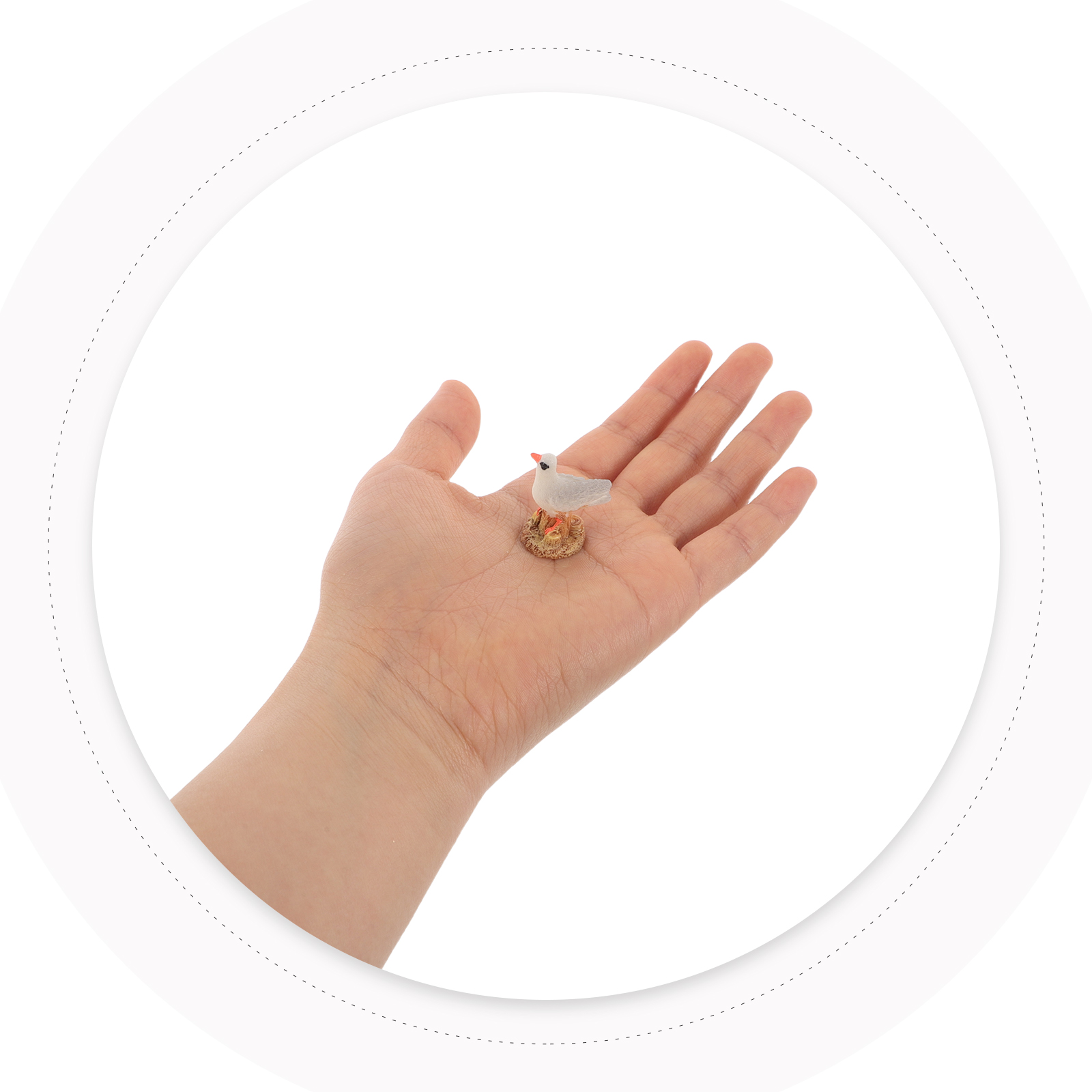 10 Pcs Seagull naments Mediterranean Style Landscape Decor Bird Statues Craft Birds Animal Figurines Sea Bird