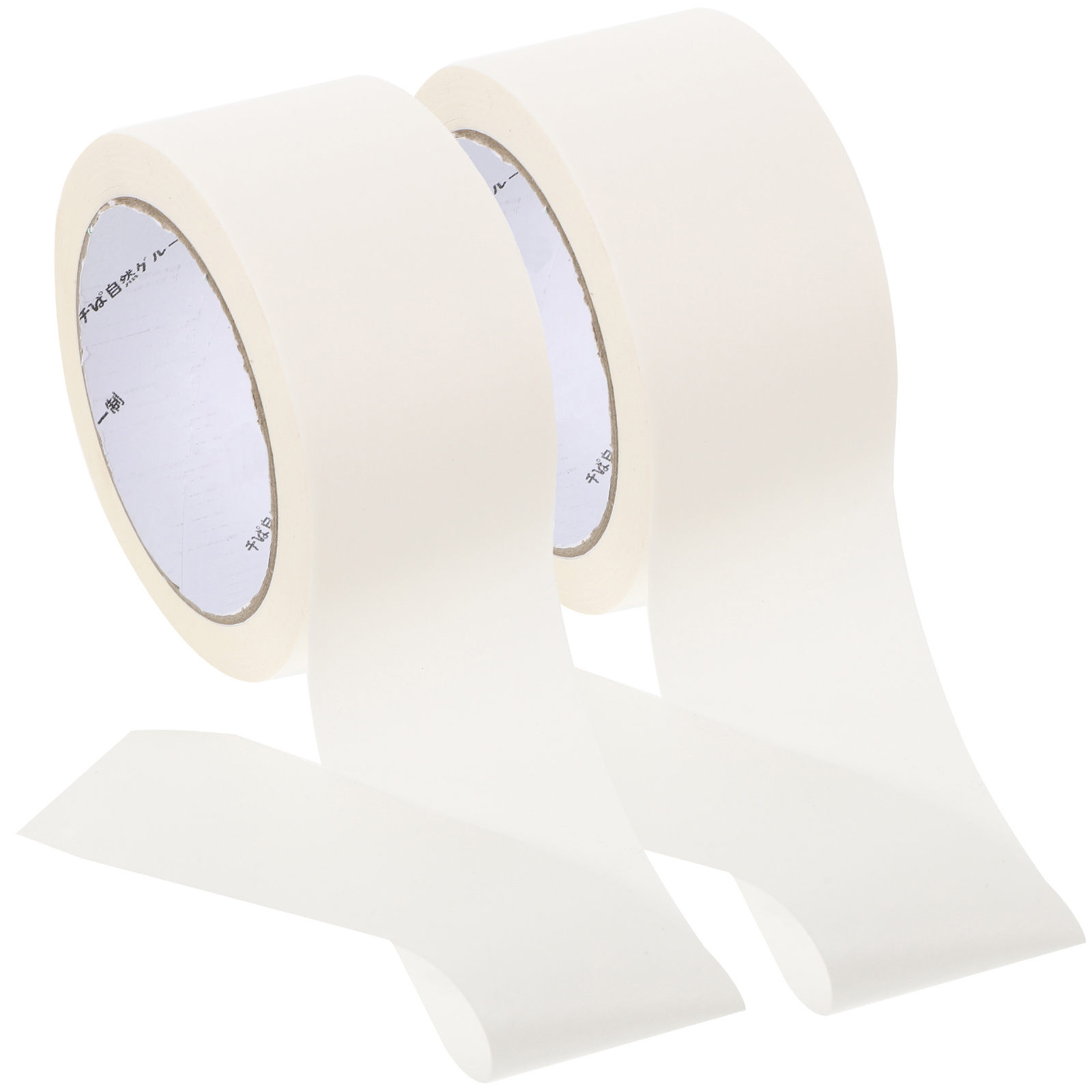 2 Pcs Kraft Paper Tape Strong Adhesive Mailing Pipeline Compact White Packaging Gummed Packing Photo Frame