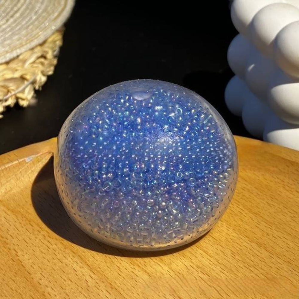 Simulation TPR Crystal Ball Transparent Elastic Hand Made Ball Pinch Toy Colorful Creative Slow Rebound Toy Children Toys