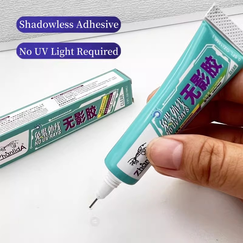 Jewelry Crystal UV Free Shadowless Adhesive 15/50ML Traceless Transparent DIY Glue For Glass Acrylic Repair Phone Screen Warping