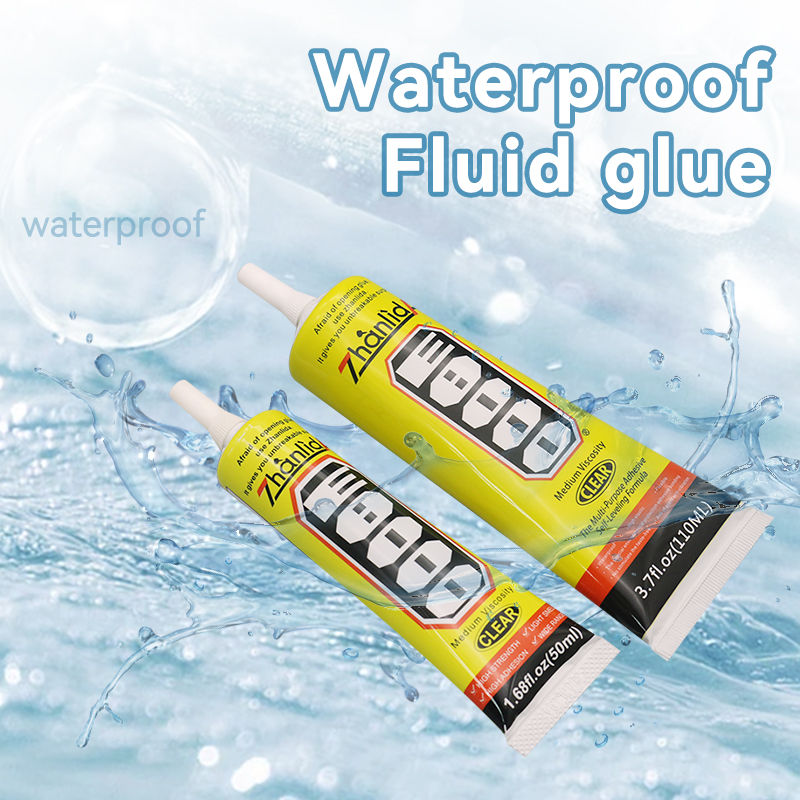 50/110ML Zhanlida E8000 Cell Phone Glue Multipurpose Transparent Soft Waterproof Sealent Glue Adhesive Making Crafts Arts Model