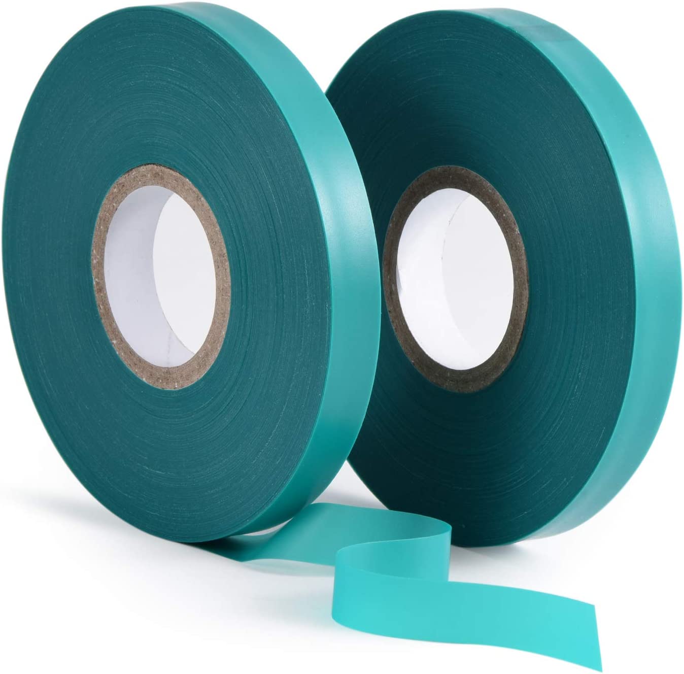 150 Feet X 1/2" Wide Stretch Tie Tape Green Plant Garden Tie, Garden Vinyl Stake for Branches, Climbing Planters, Flowers