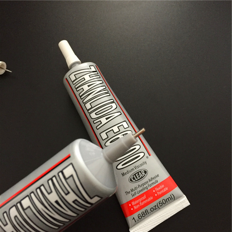 Zhanlida e6000 Contact Glue for Mobile Jewelry Rhinestone Diamond Crystal Fabric Textile With Applicator Tip