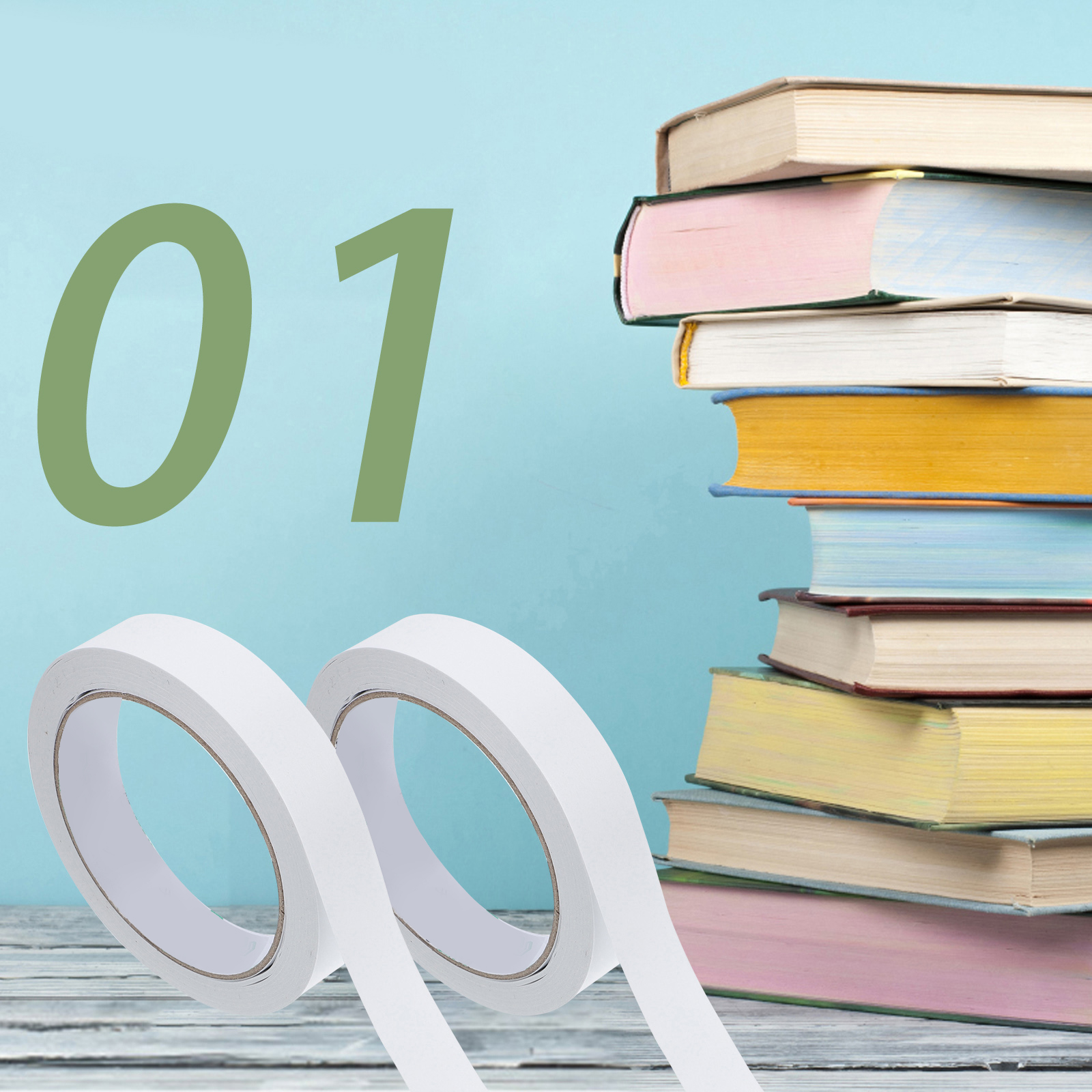 5 Pcs Environmentally Friendly Velvet Tape Tearable Adhesive Seal Paper Kraft Decorative Packing Packaging