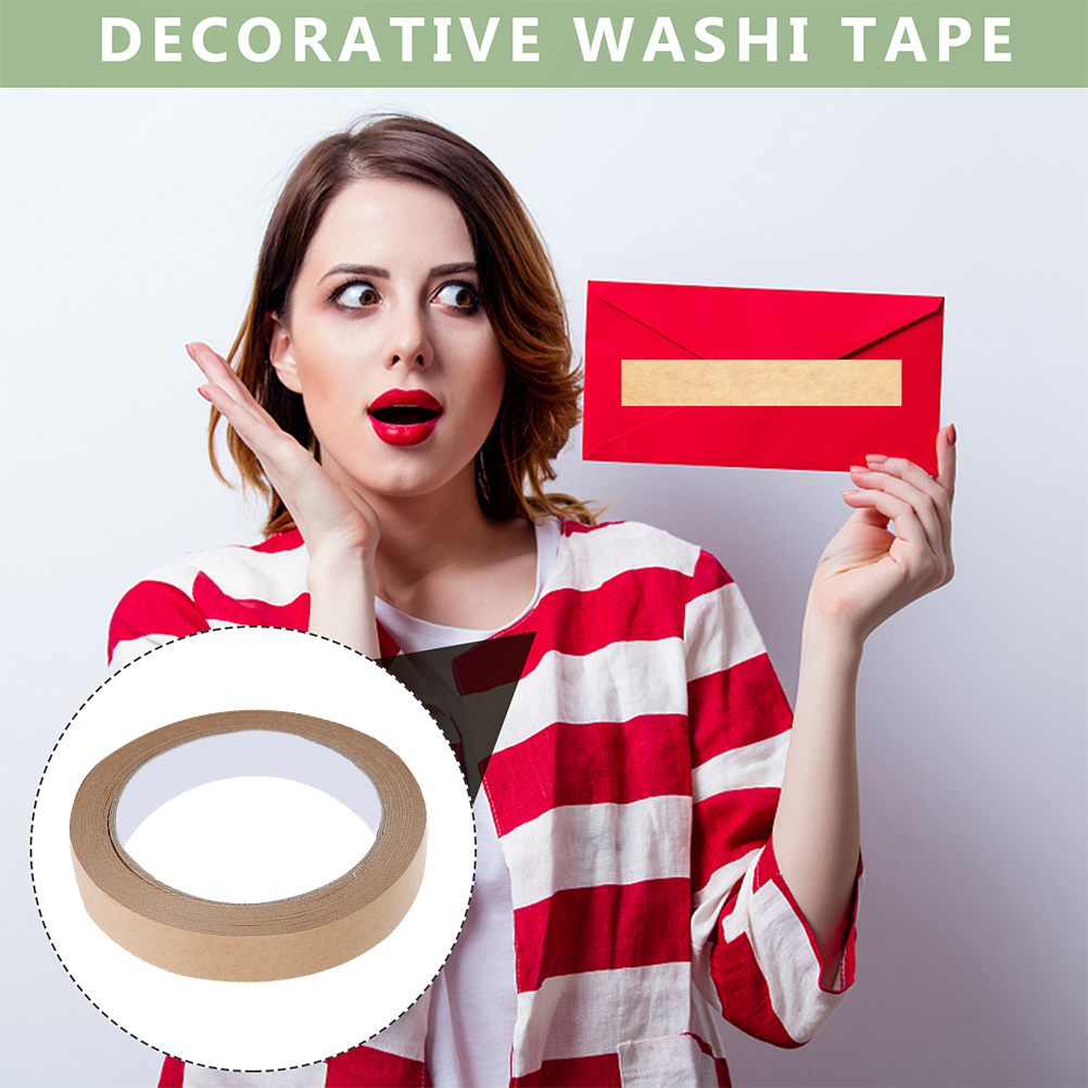 5 Pcs Kraft Paper Tape Gummed Brown Seal Moving Heavy Duty for Packing Boxes Wrapping Tapes