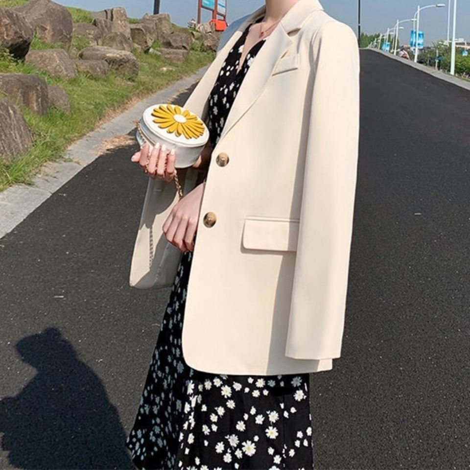 Blazer Women 2025 New Korean Style Versatile Spring and Autumn New Internet Celebrity Casual Suit British All-match Style Coat