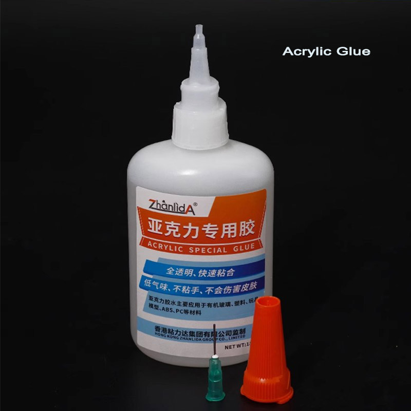 1PC Acrylic Special Transparent Glue 30 Seconds Quick Drying Adhesive for Organic Glass PMMA PC Endurance Board ABS Plastic