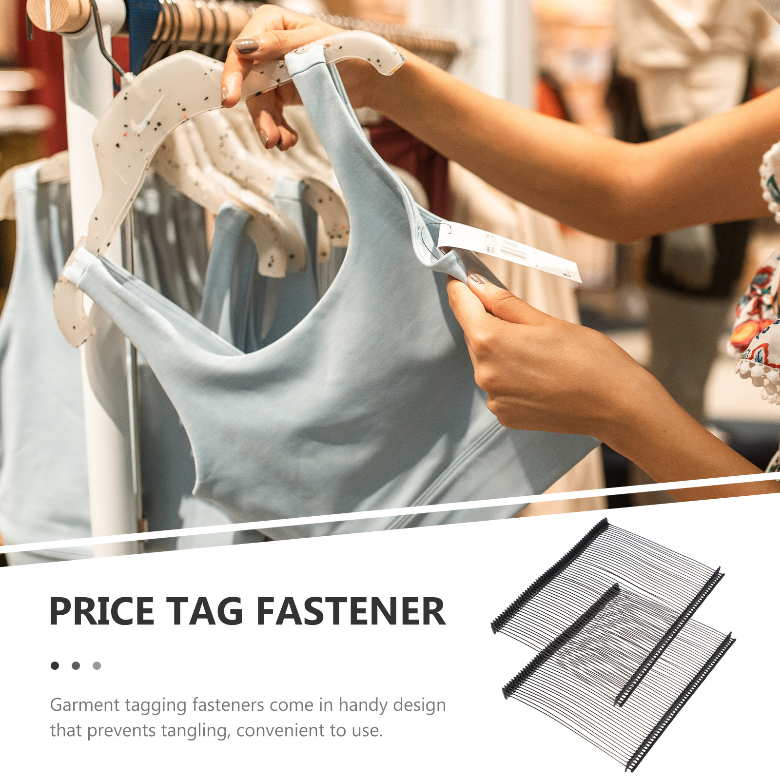 10000 Pcs Glue Needle Tag Gun Tags for Clothing Plastic Fastener Barb Fasteners Remover Clothes Garments Tagging