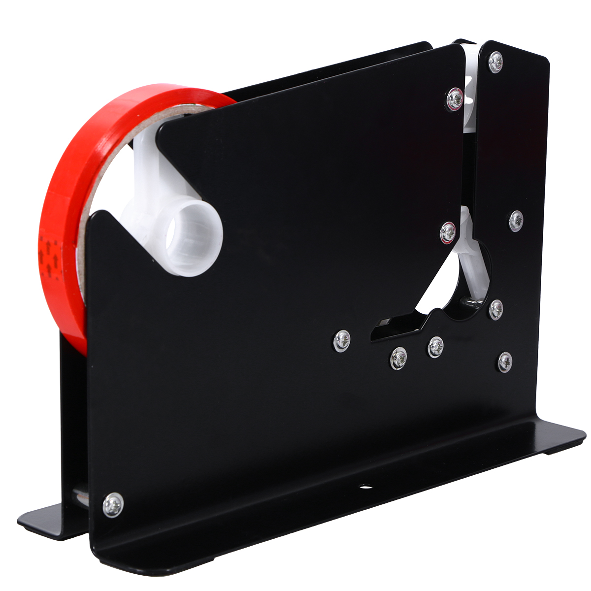 Heavy Duty Metal Bag Neck Sealer Tape Dispenser Stainless Steel Sharp Blade 12mm Width 75mm Bore Adhesive Bag Tape