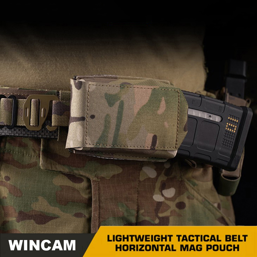 Tactical Belt Magazine Pouch Horizontal Mount Lightweight Outdoor Hunting Shooting Rifle M4 AR 5.56 7.62 MAG Holder Pouch Gear