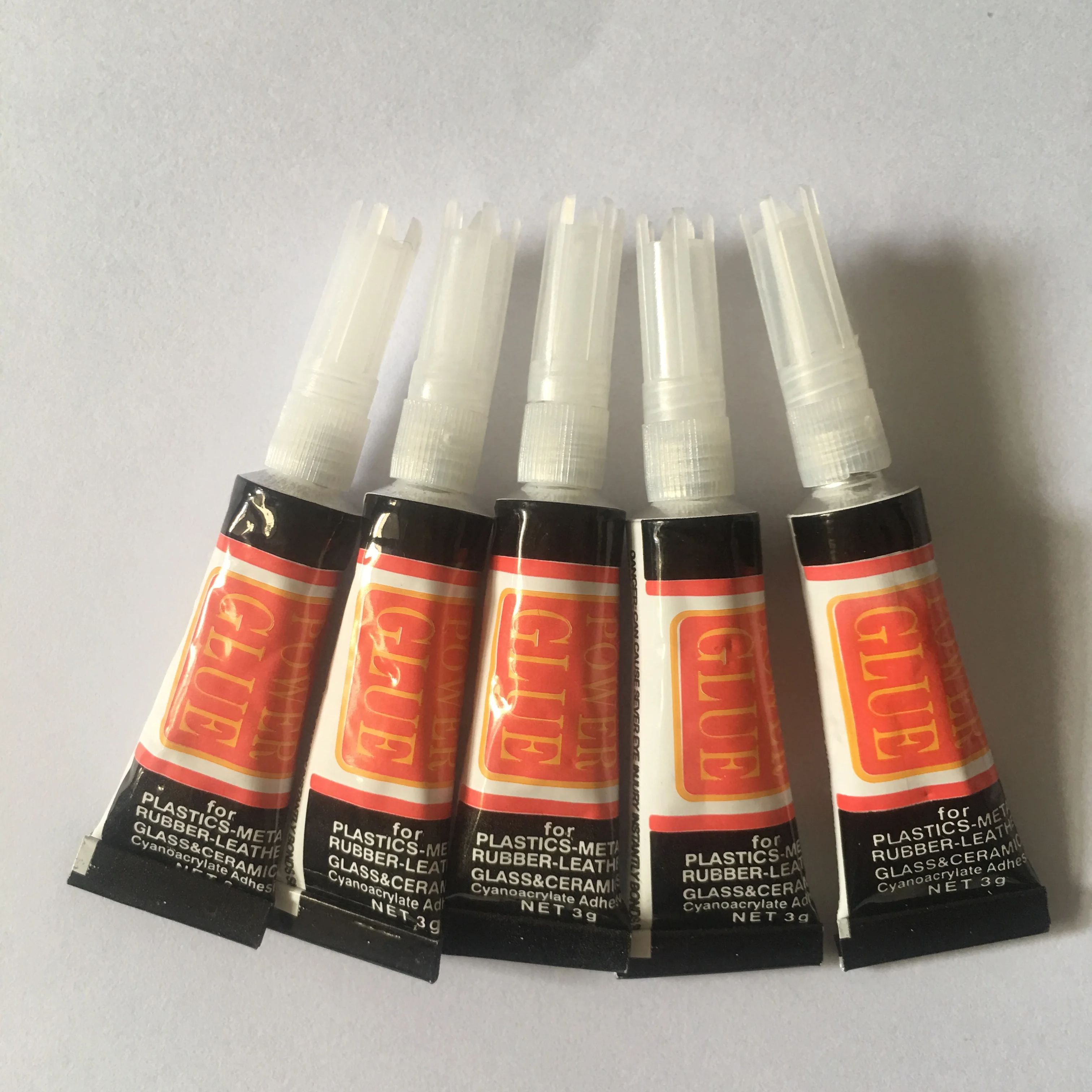5pcs Liquid Super Glue 502 Leather Wood Rubber Metal Glass Instant Strong Bond Cyanoacrylate Adhesive Stationery Store Nail Gel