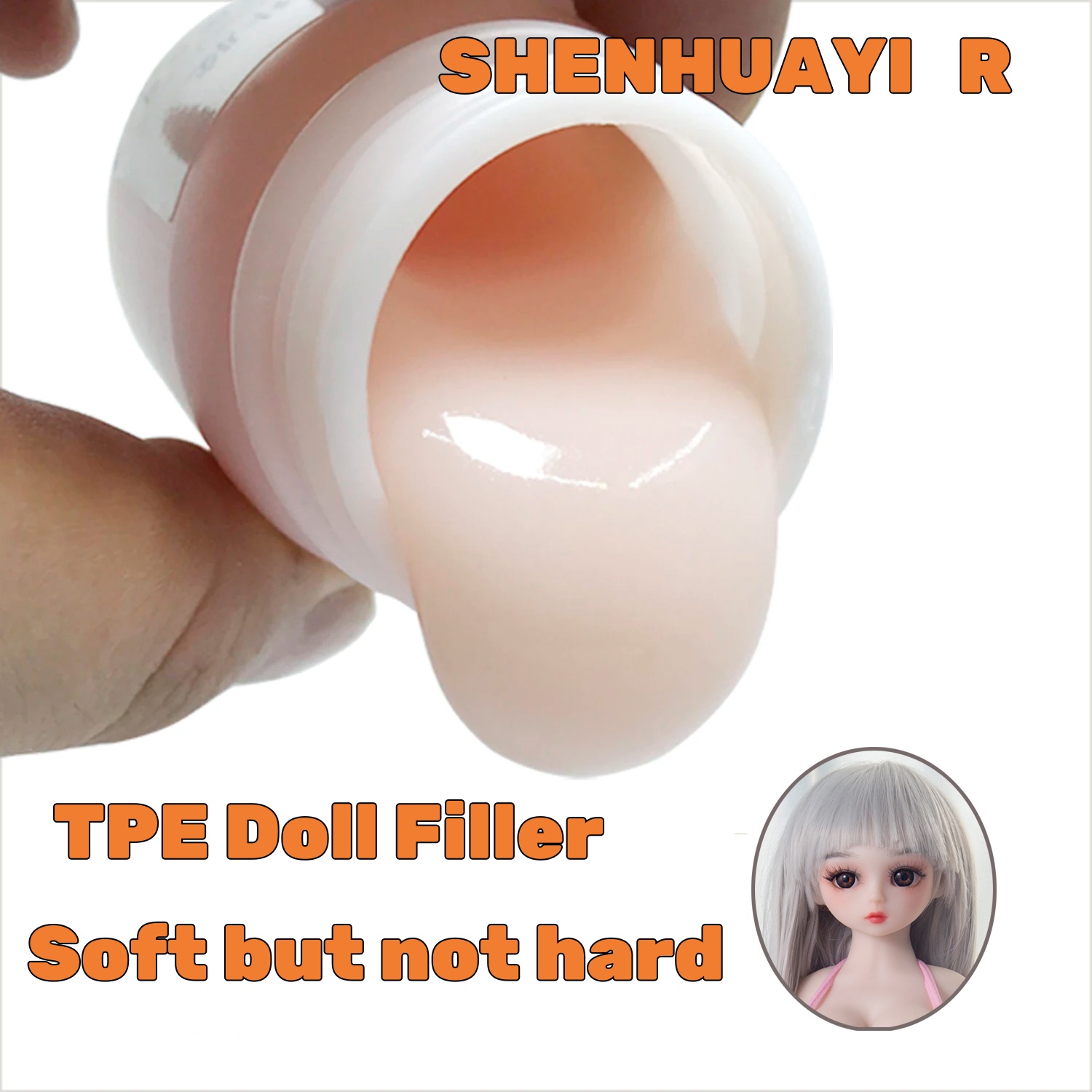 TPE filling glue repair liquid fills doll holes, natural skin color is soft and not hard, 50ML