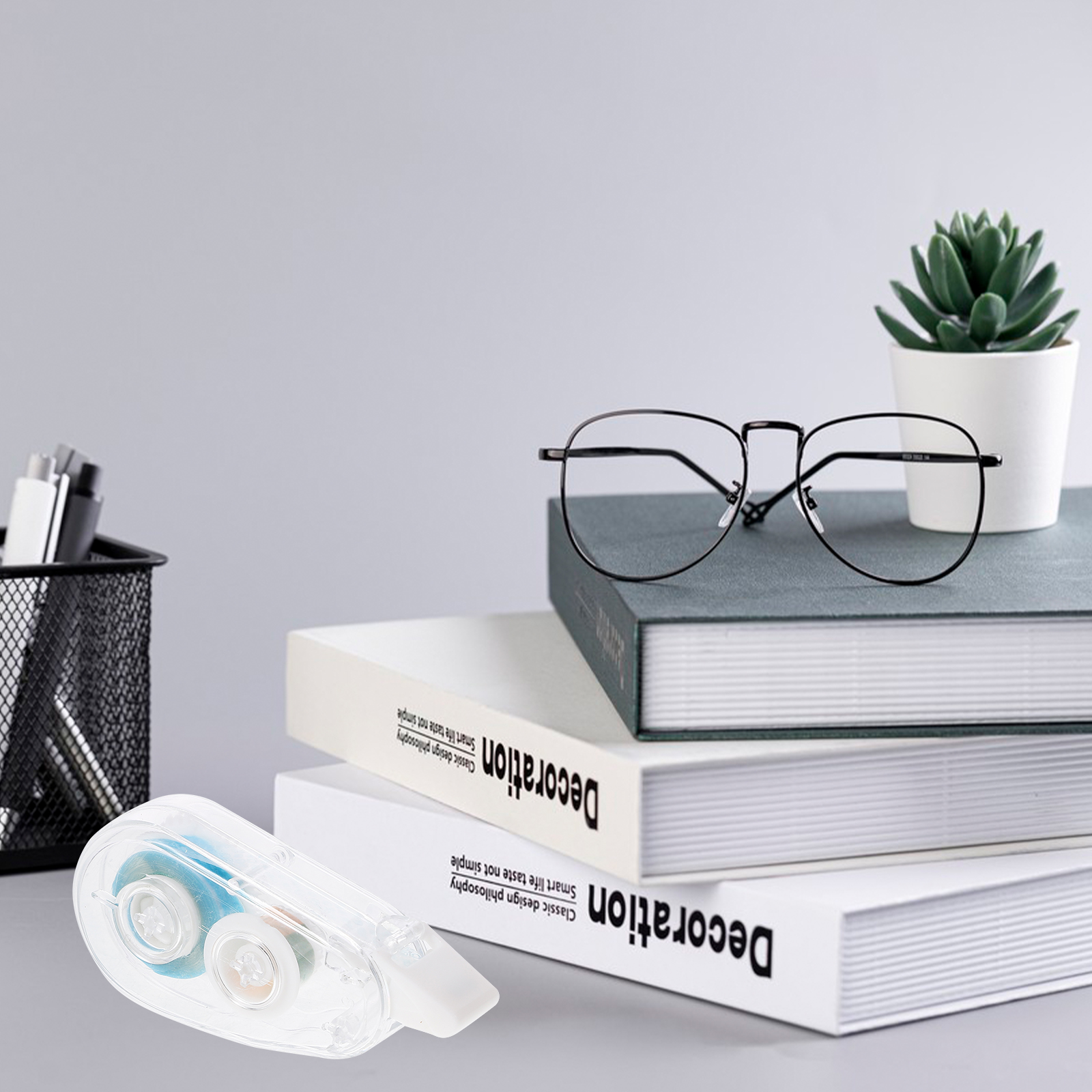 4 Pcs Double Sided Tape Glue Roller for Scrapbooking Supplies Adhesive Plastic Crafts