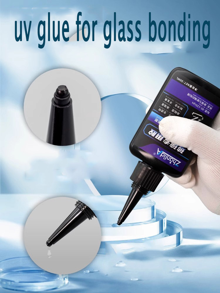 UV Glue for Bonding Glass and Glass Crystal Acrylic Curing Lamp Set Glass Adhesive