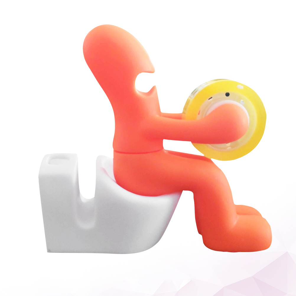 Tape Cutter for School Creative Dispenser Orange Stationery Masking
