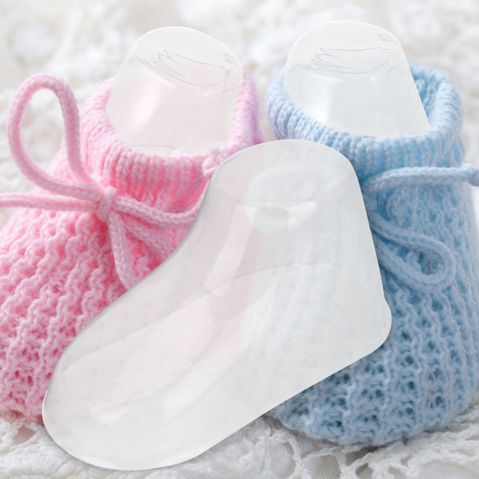 50pcs Baby Shoes Display Stand Shoe Form Inserts Toddler Foot Mold Sock Booties Shaper Plastic Baby Feet Durable Pvc Easy Shape