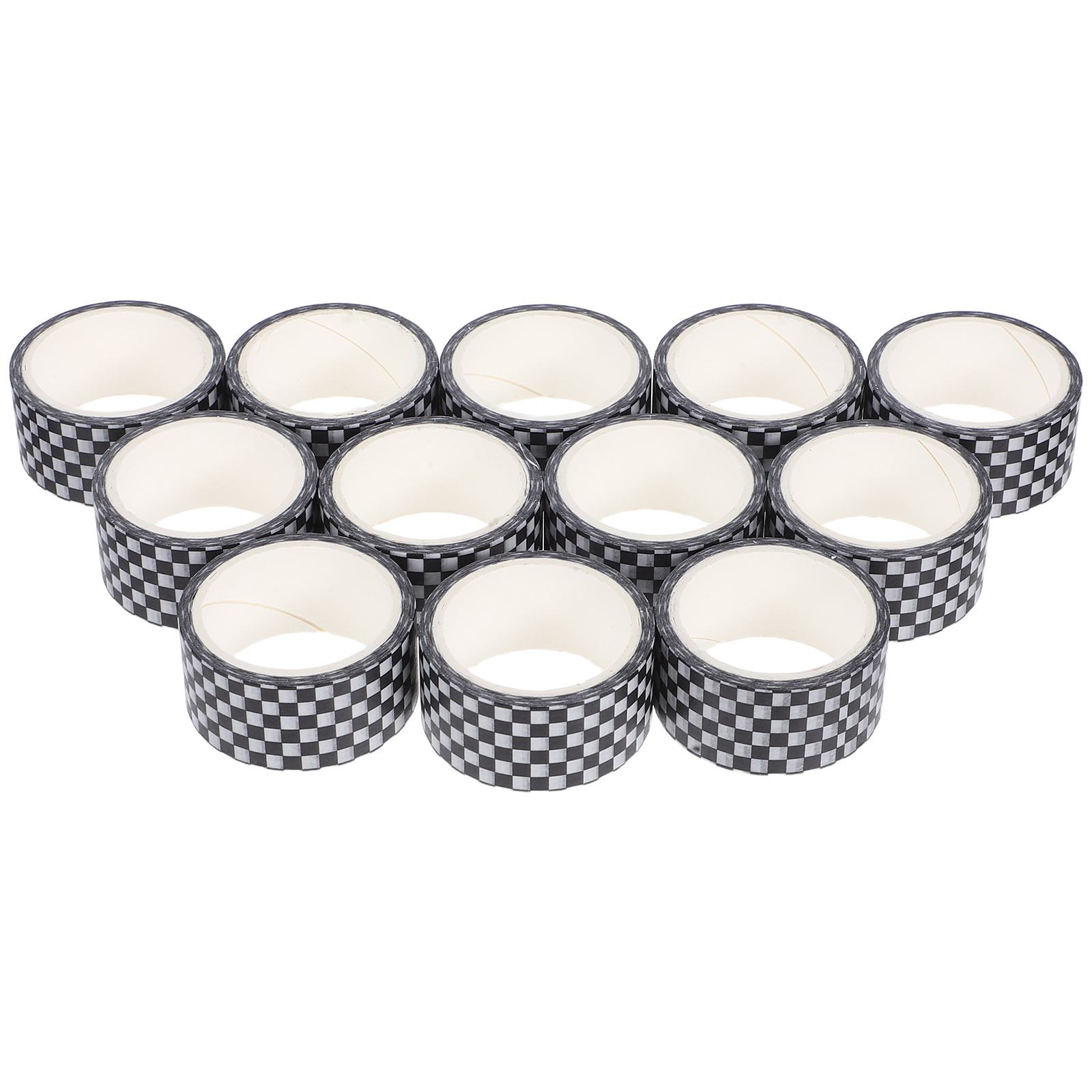 12 Rolls Grid and Washi Tape Decor Checkered Decorate Japanese Decorative Tapes Paper Whisper Craft