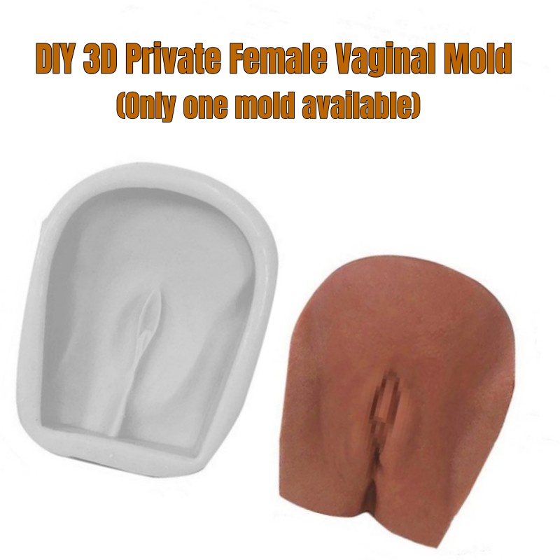 DIY 3D Private Female Vaginal Candle Mold Incense Candle Silicone Mold