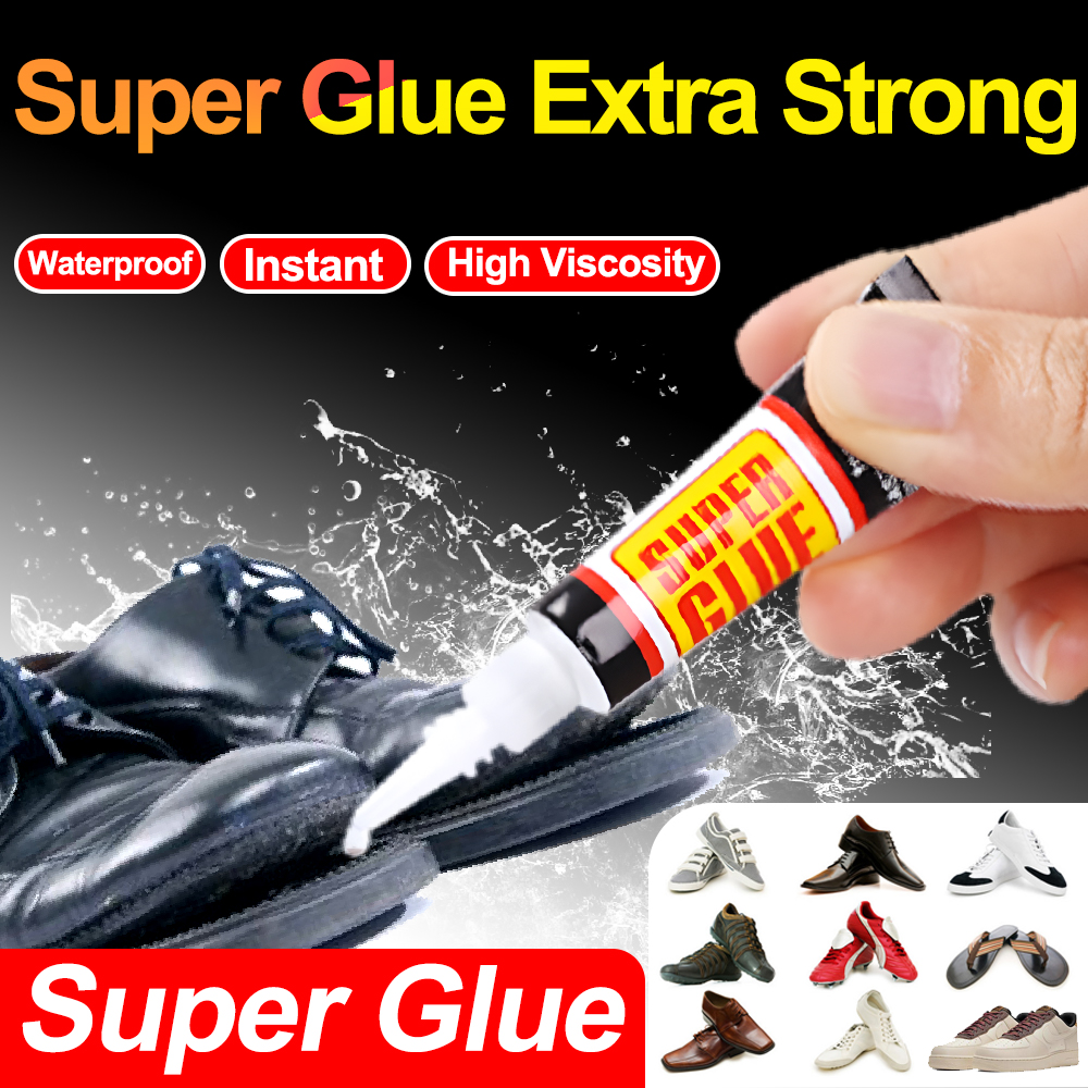 Extra Strong Super Glue 502 Cyanoacrylate Instant Contact Adhesive Shoe Wood Metal Glass Plastic Rubber Leather Tire Repair 401
