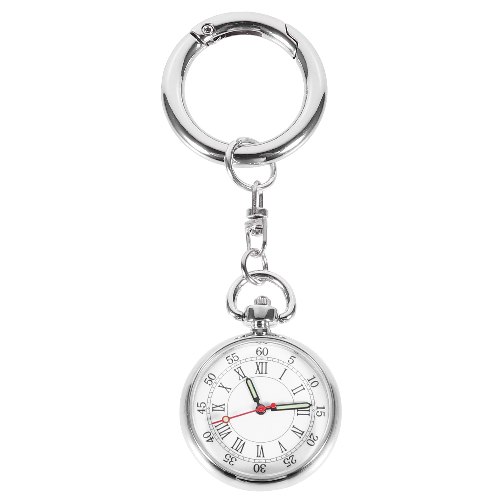 Nurse Pocket Hanging Watch Luminous Watch Student Mirror Stainless Steel Ordinary Glass Precision Quartz Movement Super