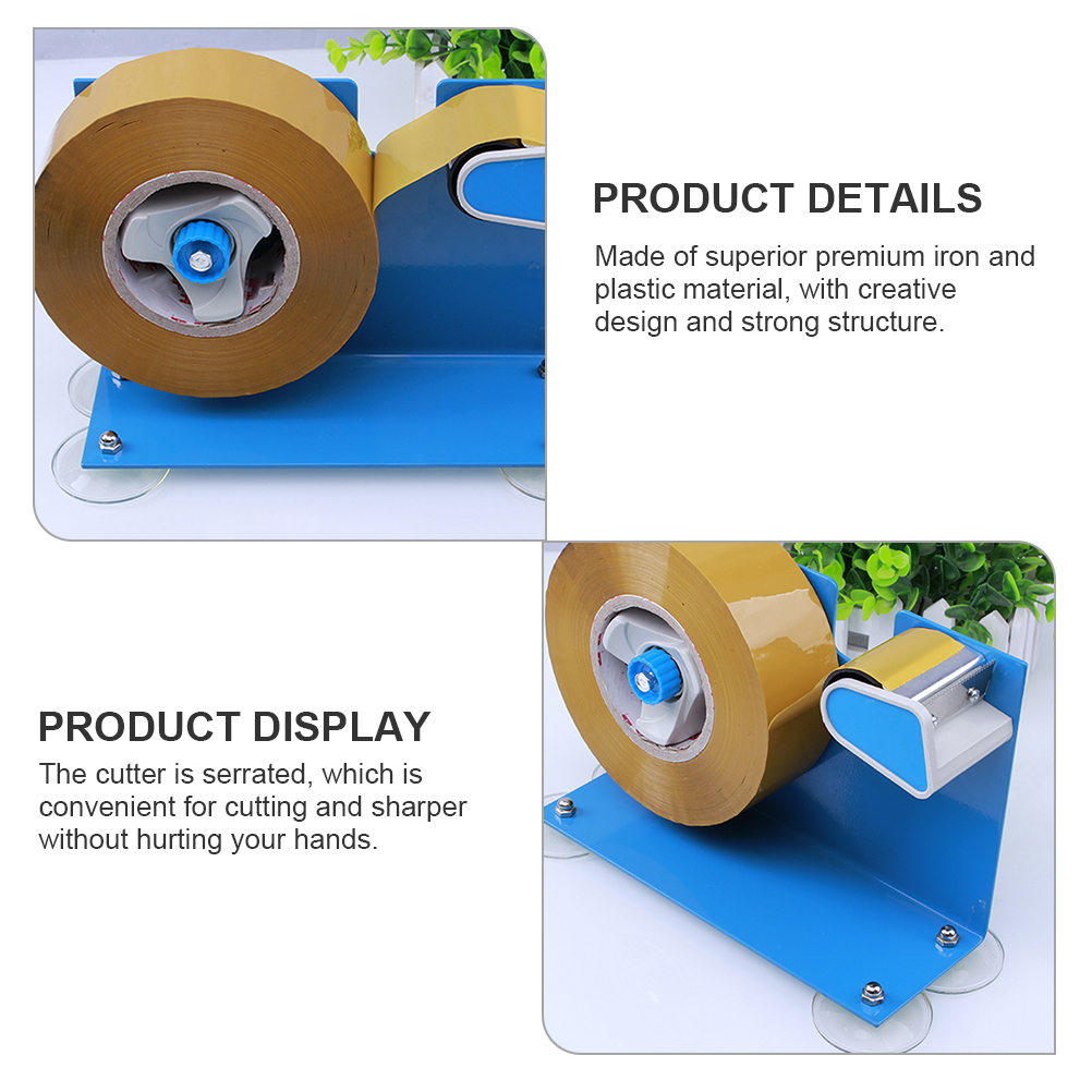 Efficient Desktop Dispenser Strong Iron Structure Packaging Tool For Boxes Plastic Bags Supermarket Office Home Use Cutting