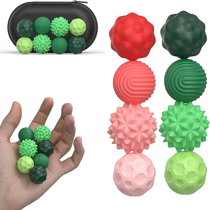 Silicone Magnetic Sensory Balls Fidget Toy Anti Stress Relief Autism Toy for Kids Adults Anxiety Gadgets Hand Roller Magnet Ball